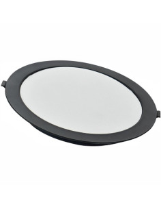 Spot LED Rotund, 24W, Alb Natural, Rama Neagra