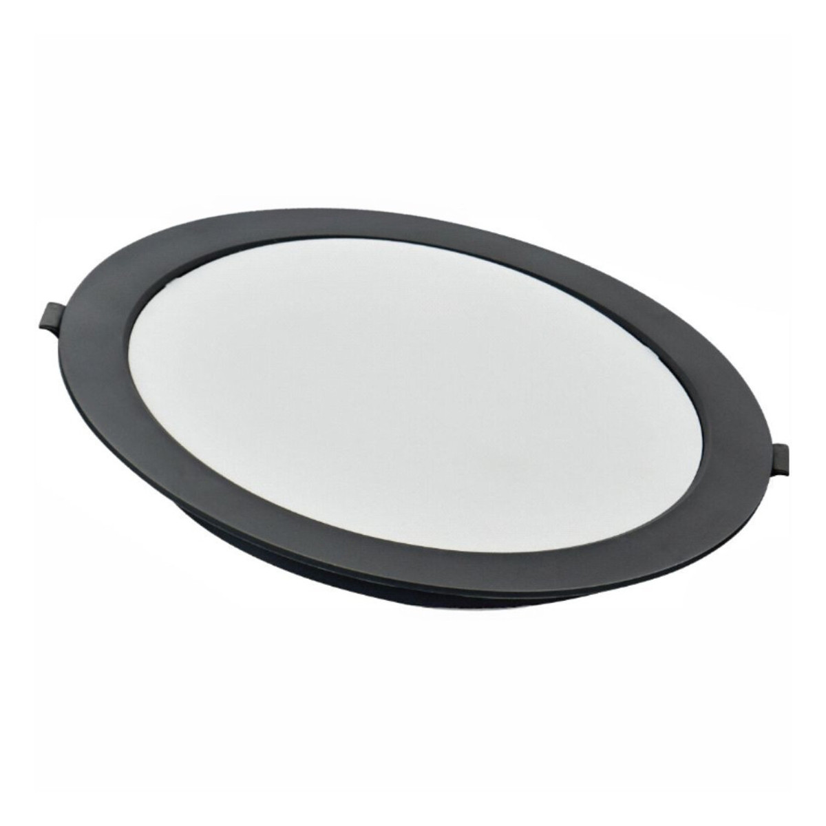 Spot LED Rotund, 24W, Alb Natural, Rama Neagra
