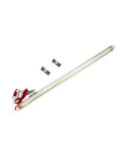 Corp LED Auto 12V, 10W, 60cm, Alb Rece, cu Clesti si Intrerupator
