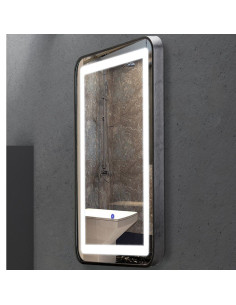 Oglinda Baie LED, 500x700MM, 15W, IP44, Touch, Lumina Alb Natural