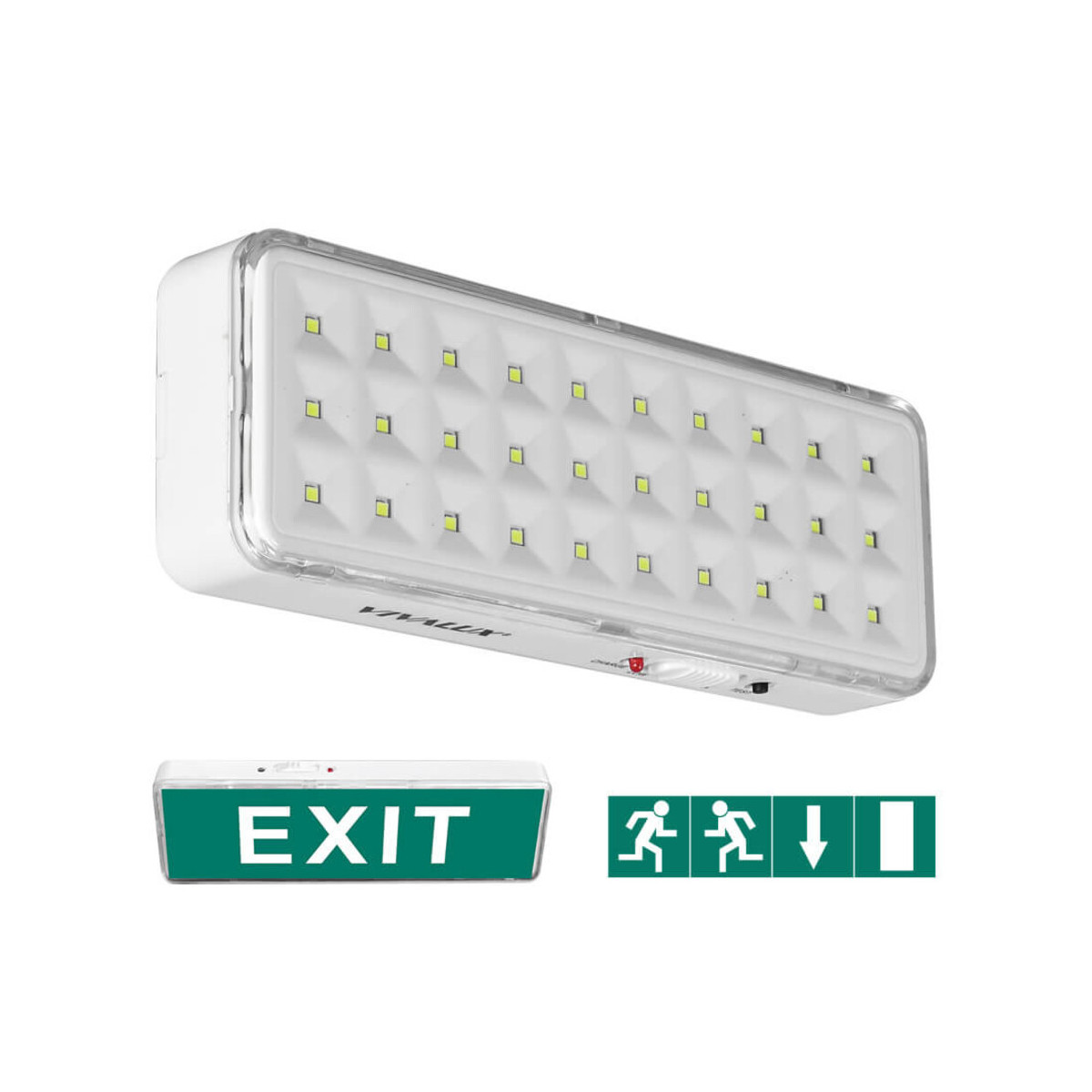 Lampa LED 3W Vivalux pentru Iluminat Urgenta, IP20, Alb Rece 6000K, Autocolant Inclus