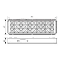 Lampa LED 3W Vivalux pentru Iluminat Urgenta, IP20, Alb Rece 6000K, Autocolant Inclus 2