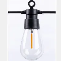 Ghirlanda LED cu Energie Solara, Alb Cald 2700K, Protectie IP44, 10 Becuri 3