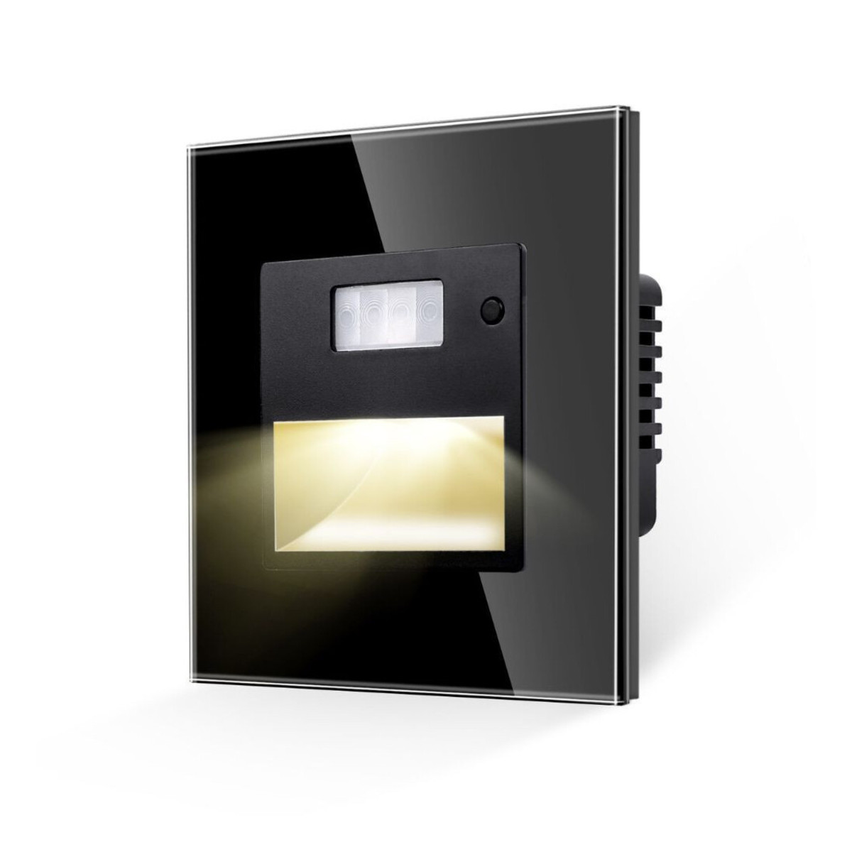 Spot Led Negru 1.5W, Senzor Miscare, 220V, IP20, Incastrabil, Alb Natural 4000-4500K
