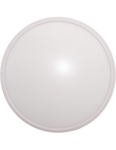 Panou LED 60W, Rotund, IP44, Montaj Aplicat, Rama Alba, 220V, Alb Rece