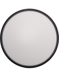 Panou LED Rotund, 60W, Aplicat, Rama Neagra, 220V, IP44, Alb Rece