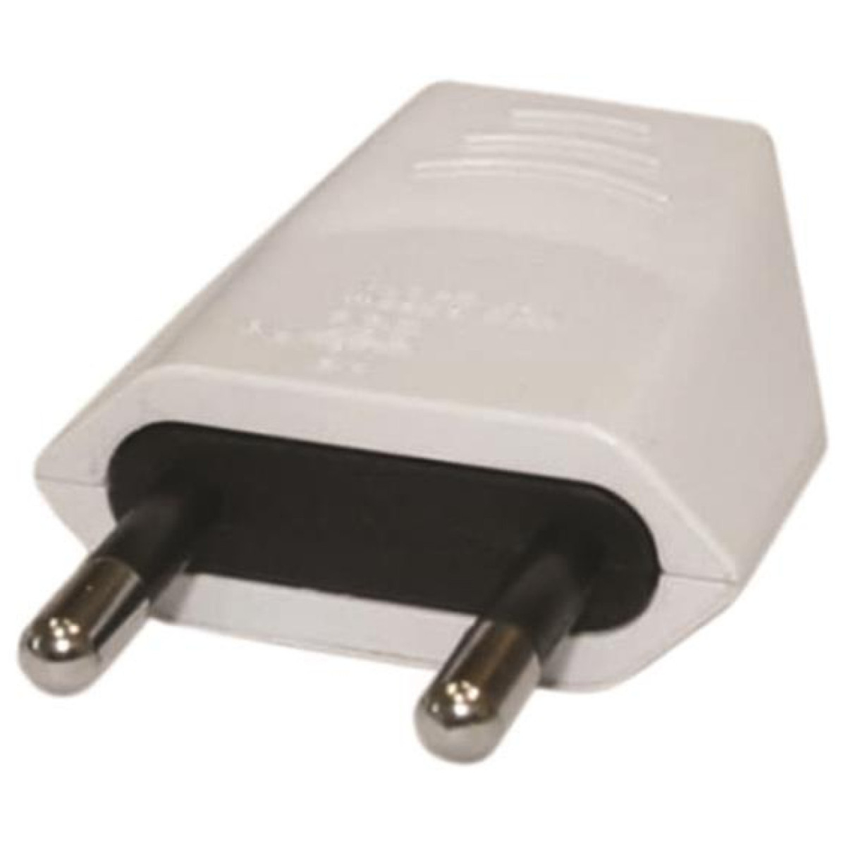 Stecher doi poli (fara CP) 2.5A 220-240V Alb