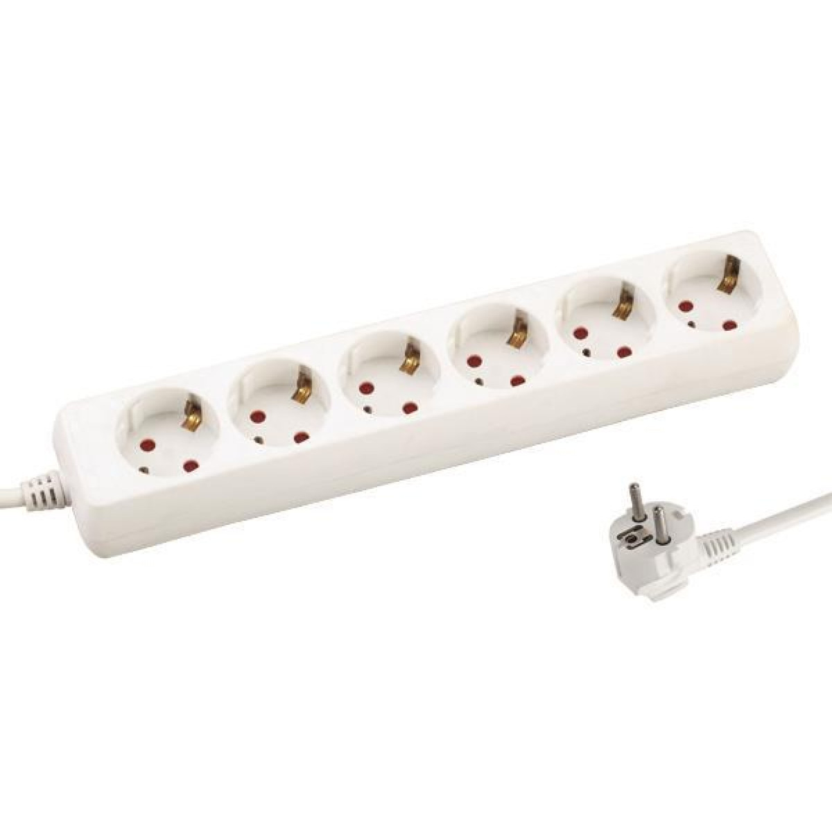 Prelungitor 6 prize SCHUKO, cablu 1,5m, protectie IP20, 220V, 16A