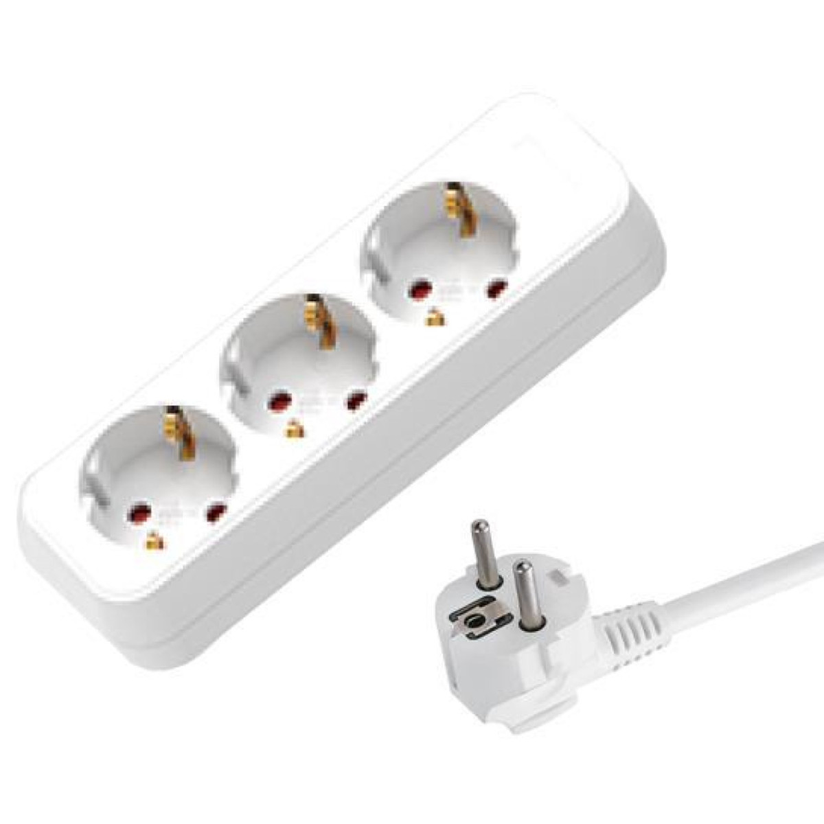 Prelungitor SCHUKO 3 prize cu cablu 5m, protectie IP20, 220V