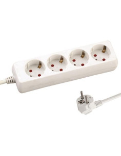 Prelungitor cu 4 prize SCHUKO cu protectie, cablu de 3X1,5mm, lungime 5m