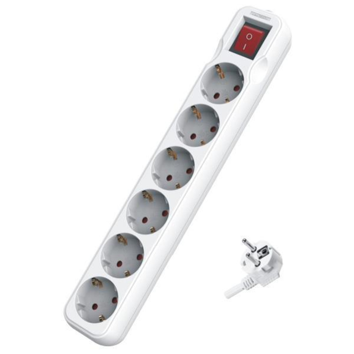 Prelungitor 6 Prize SCHUKO, Protectie IP20, Cablu 3x1,5mm, 220V, 5m