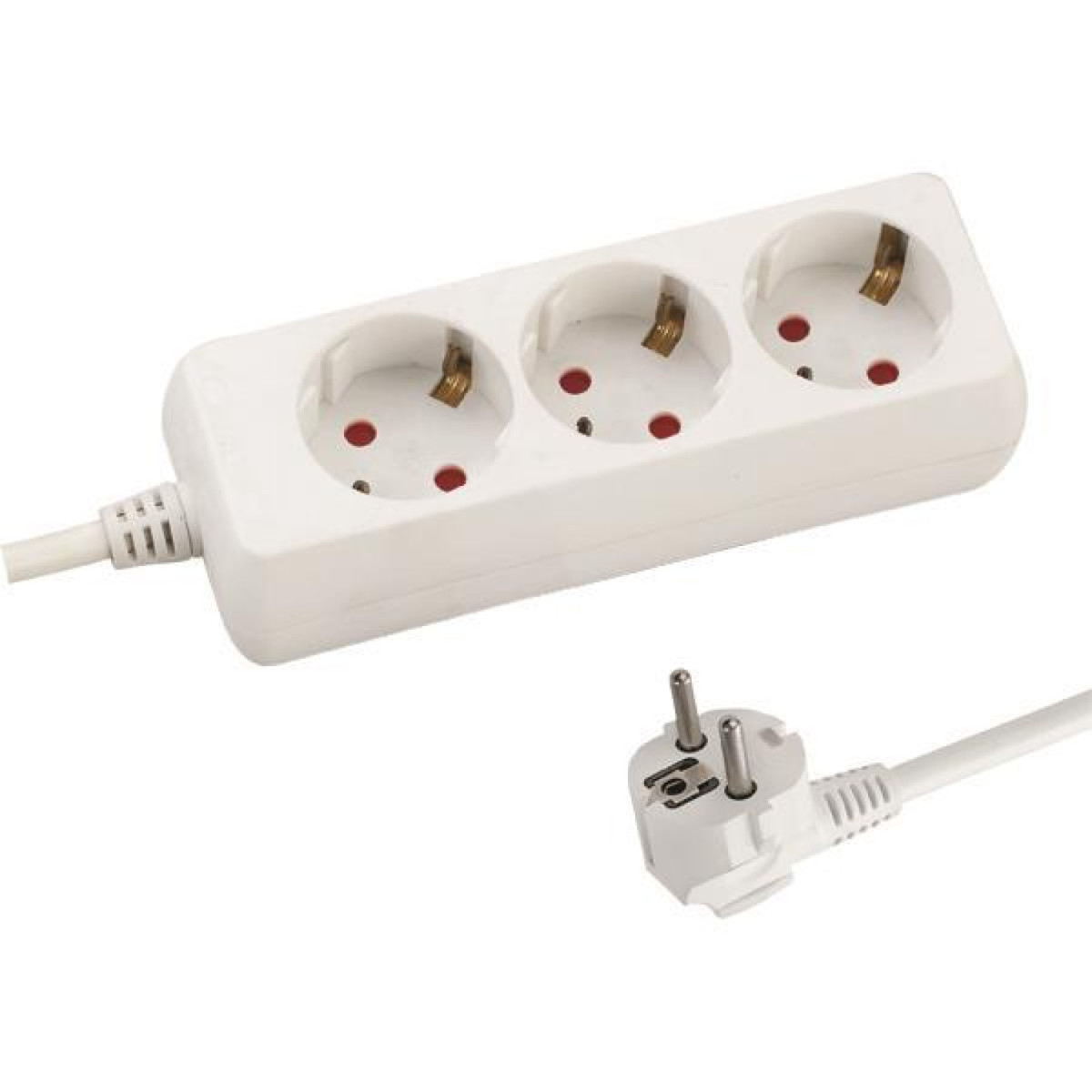 Prelungitor cu 3 prize SCHUKO cu protectie, cablu de 3X1,5mm, lungime 3m