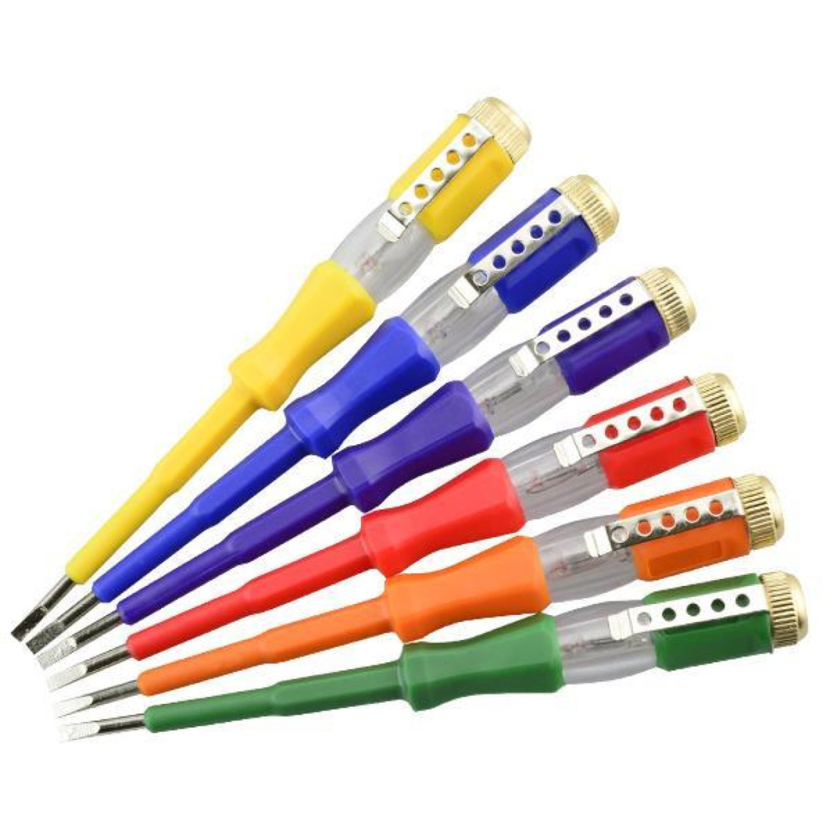 Surubelnita tester mare 100-500V (diferite culori) 190mm - SET 20 buc