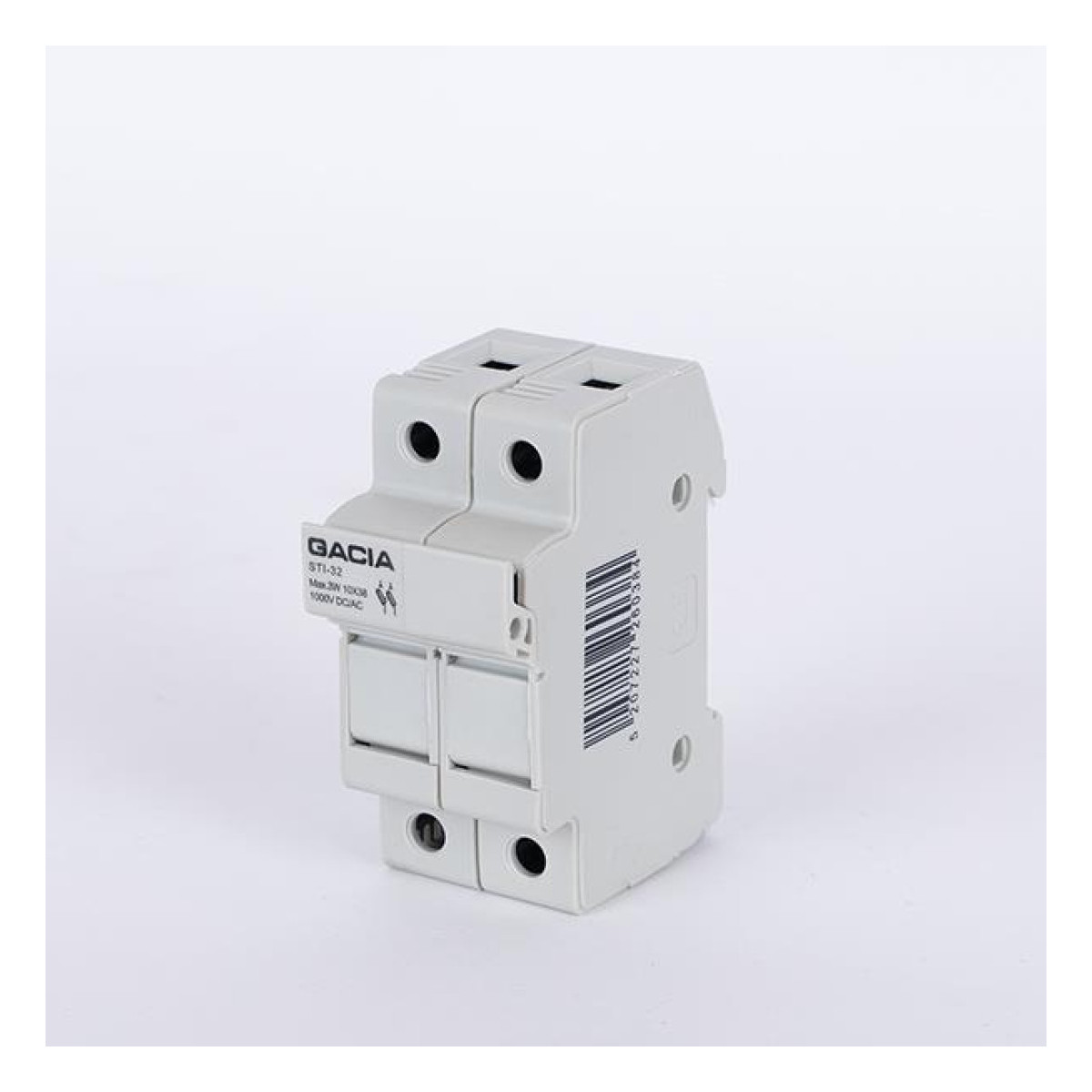 Soclu bipolar, montare pe sina, sigurante cilindrice, FS32 1P, 10x38, 6-32A