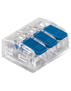 CLEME TERMINALE RAPIDE 2POLI 0,20-4mm 32A 400V BLUE - V2