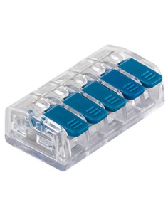 CLEME TERMINALE RAPIDE 2POLI 0,20-4mm 32A 400V BLUE - V3