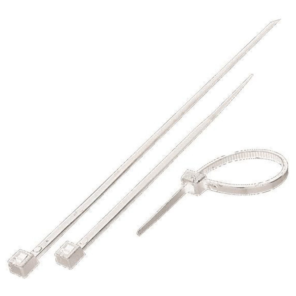 Coliere Din Nylon 66, Albe, 94V-2, 200x4.8 mm, Set De 100 Bucati