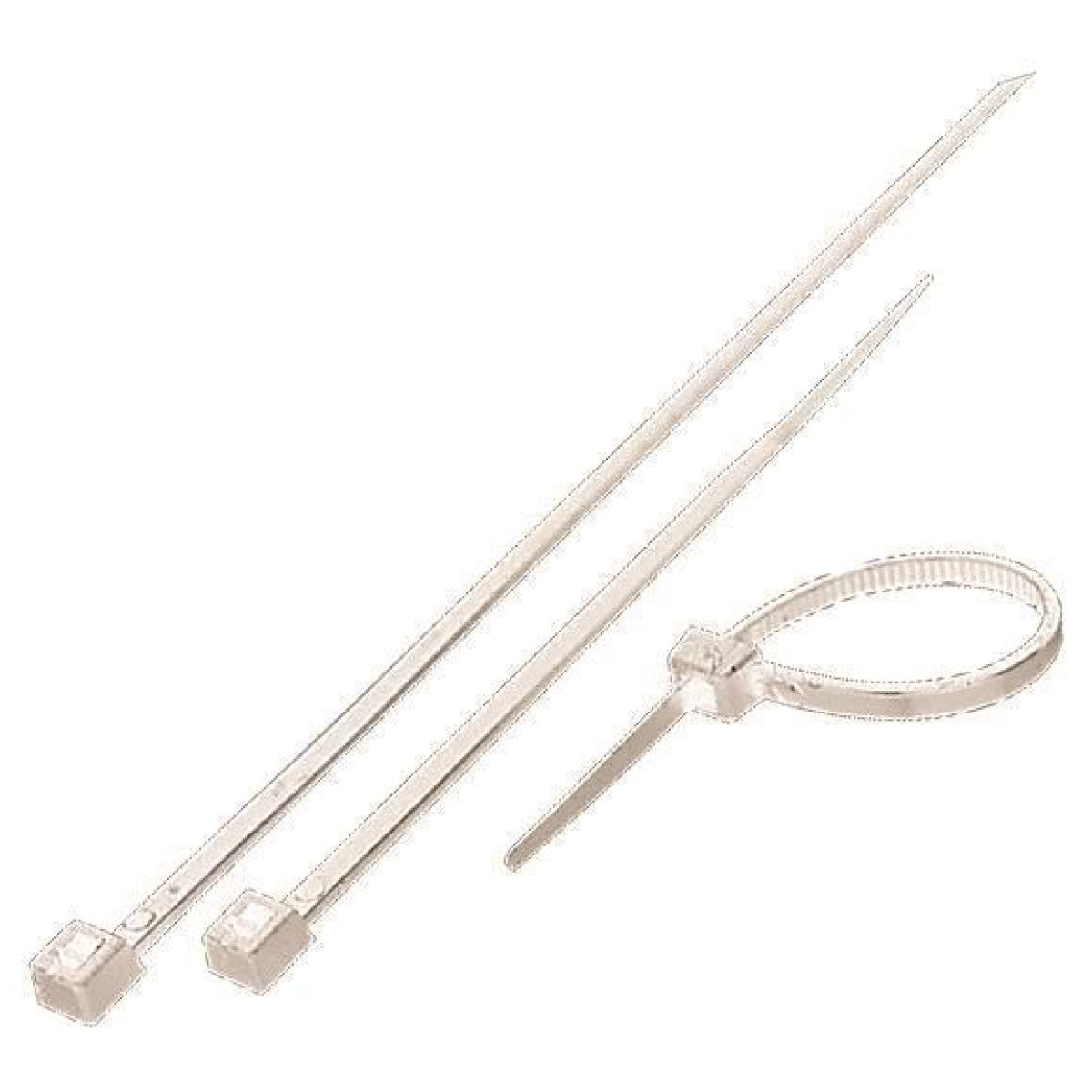 Coliere Din Nylon, 450x7, 6 mm, Albe, 100buc Punga