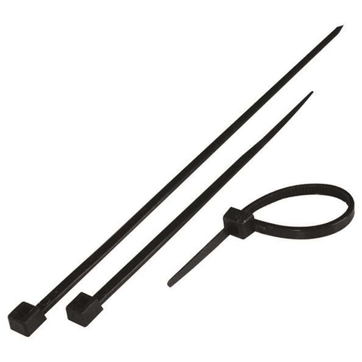 Coliere Din Nylon 66, Negre, 250x4.8 mm, 94V-2 UL, Pachet 100 Bucati