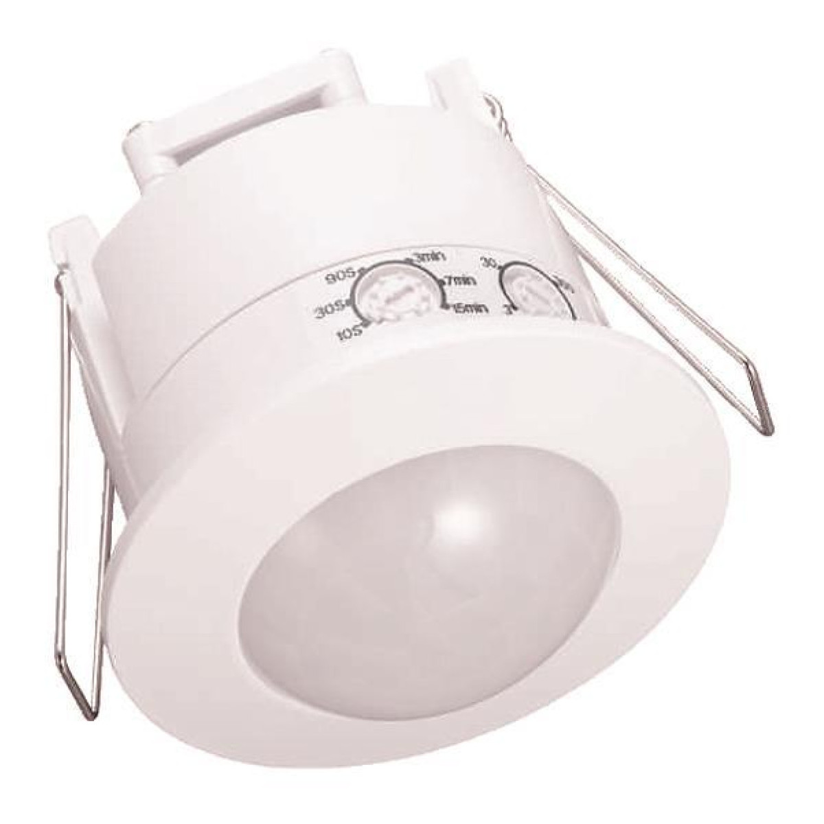 Senzor de miscare 360 grade incastrat ALB (infrarosu) de tavan 5.5A 300W LED 220-240V IP20