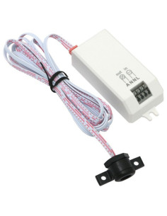 Senzor scari infrarosu, 5A, 200W, LED, 220-240V, IP20, ALB