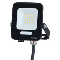 Proiector LED Negru 10W, IP66 Exterior, Alb Rece 6500K, 120° Unghi