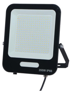 Proiector 200W LED Alb Rece 6500K, IP66 Exterior, Flux 24000lm