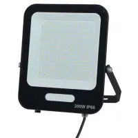 Proiector 200W LED Alb Rece 6500K, IP66 Exterior, Flux 24000lm
