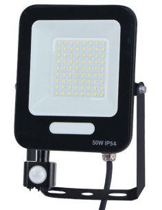 Proiector LED cu Senzor de Miscare 50W, IP54, 6500K, 120 Lumeni/Watt