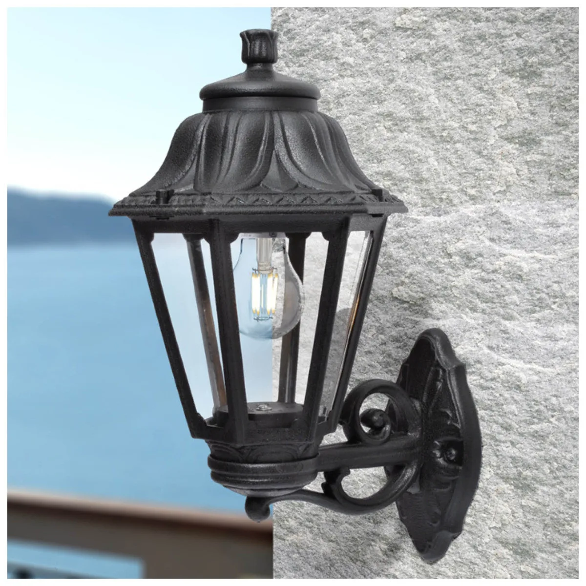 Aplica Anna 1XE27 IP55 Neagra