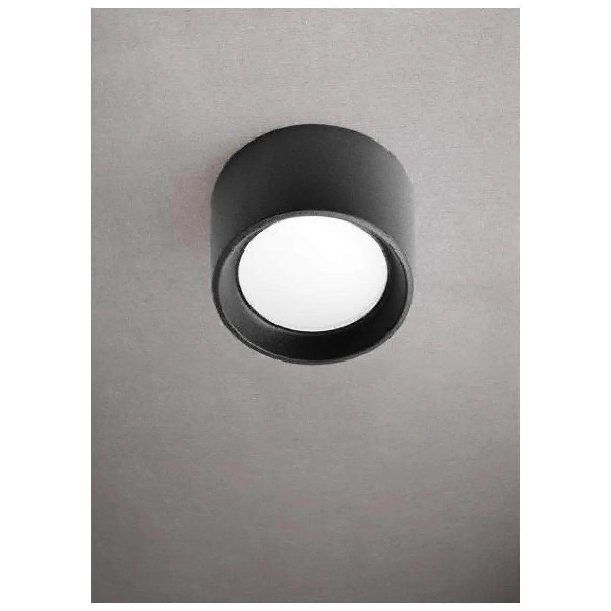 Plafoniera Livia 10W 3000K-6500K IP55 Neagra