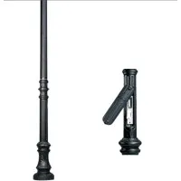 Stalp Gradina Karmel cu Usita 4M Negru
