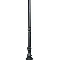 Stalp Gradina Karmel cu Usita 4M Negru 3