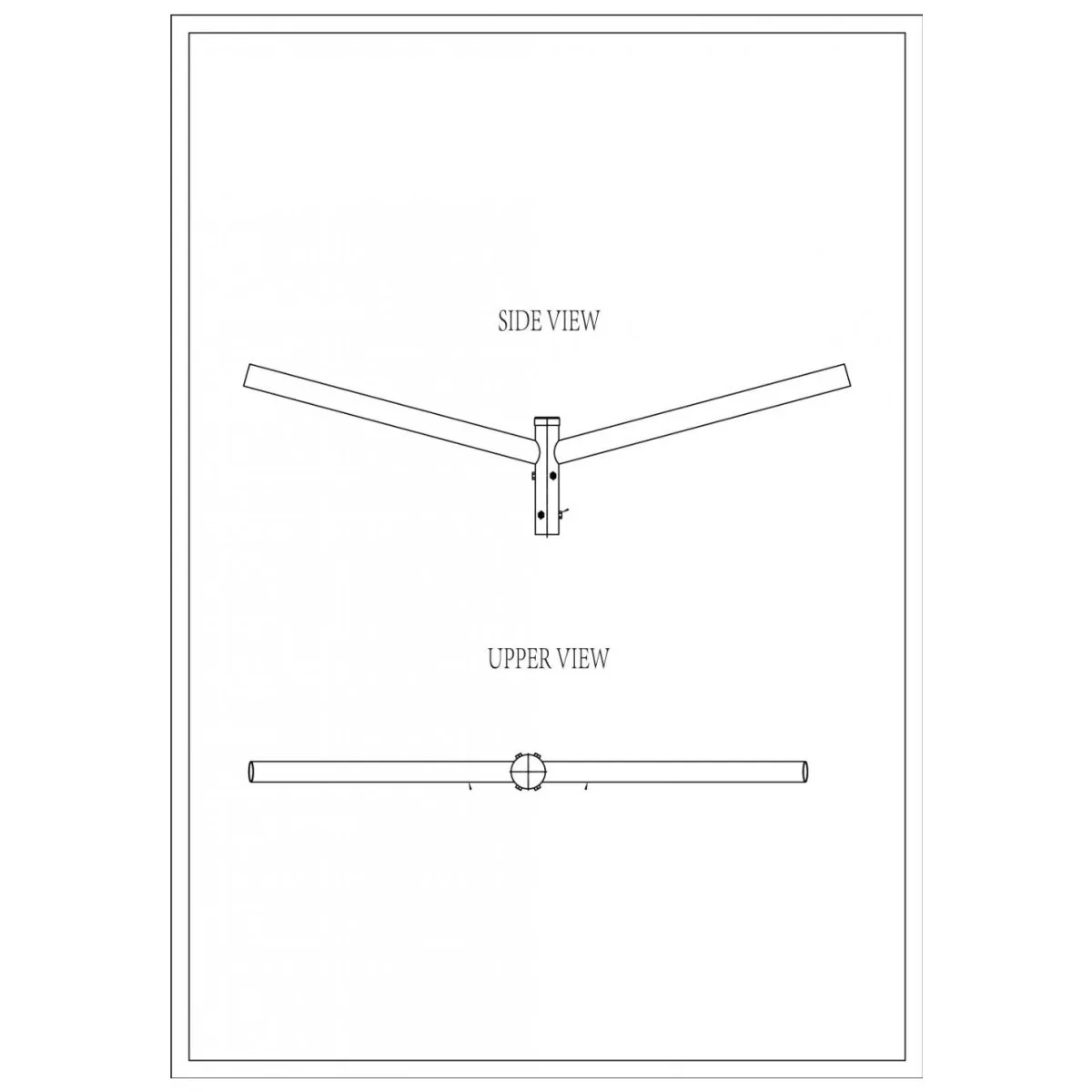 Brat Dublu Drept 180° 0.5M