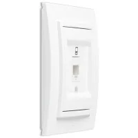 Priza Utp 1xRJ45 CAT6E ST Alb Mat 4