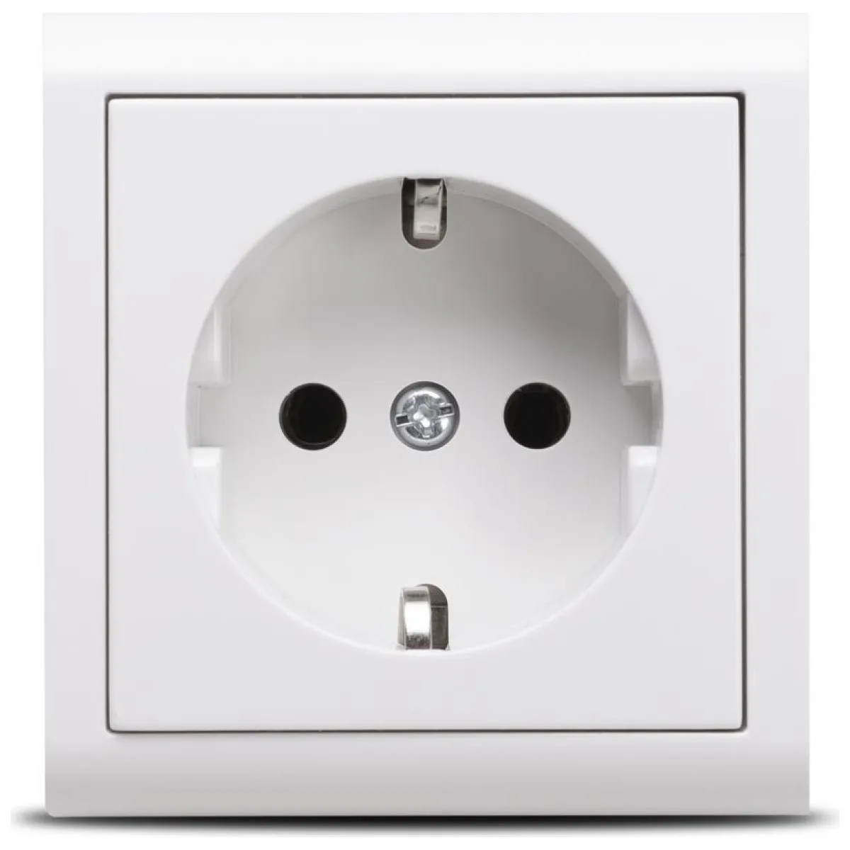Priza Schuko PT Alb