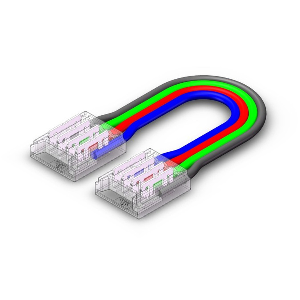 Conector Cablu Conector Banda LED RGB IP20 12V/24V Pcb 10mm Pin 7.2mm 17cm