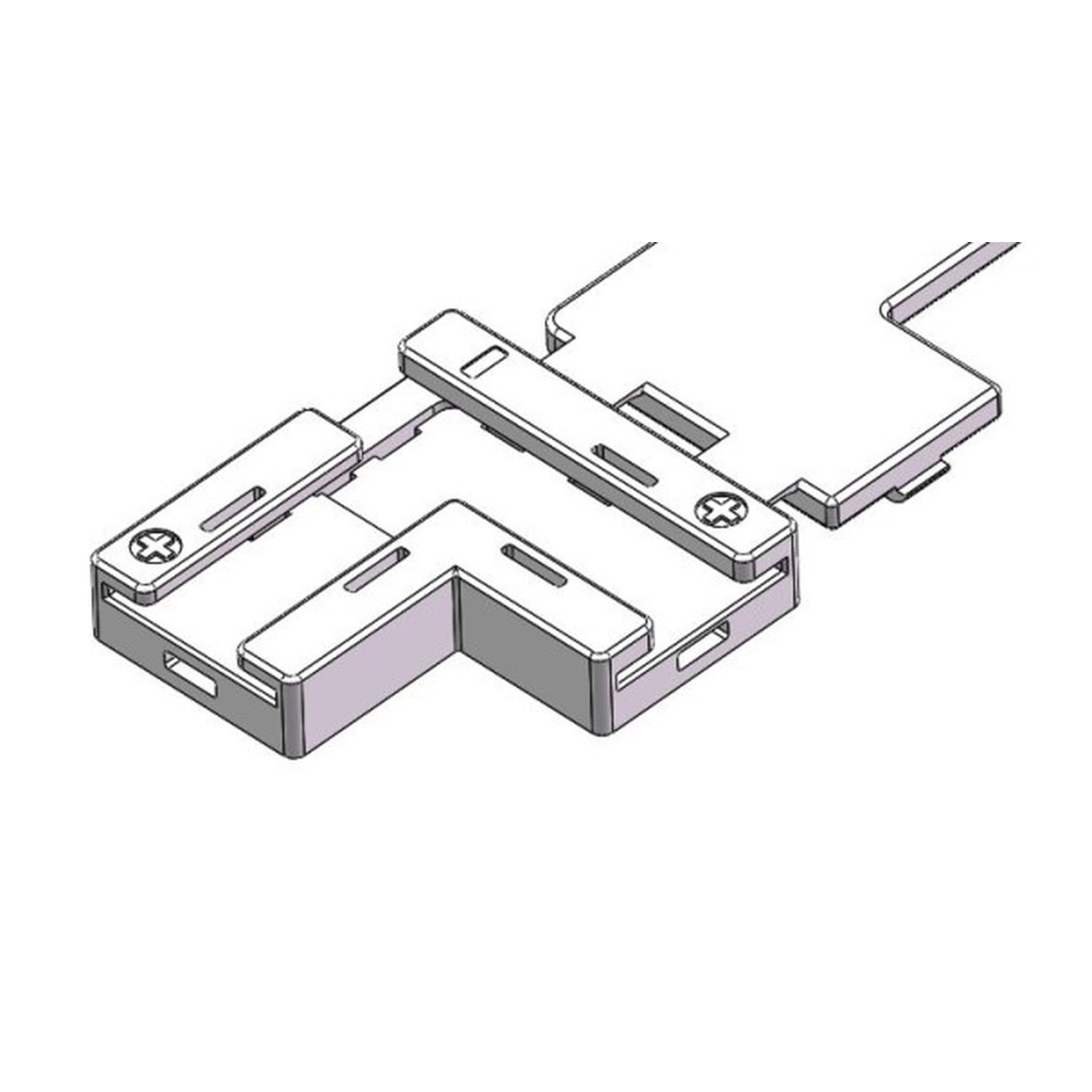 Conector Prelungire "T/L" Banda LED IP20 12V/24V Pcb 10mm Pin 6.7mm