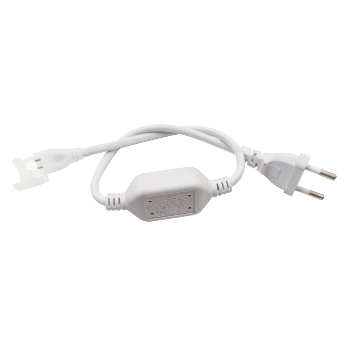 Conector Alimentare Banda LED COB Pcb 8mm IP67 230V Pin 7mm 45cm