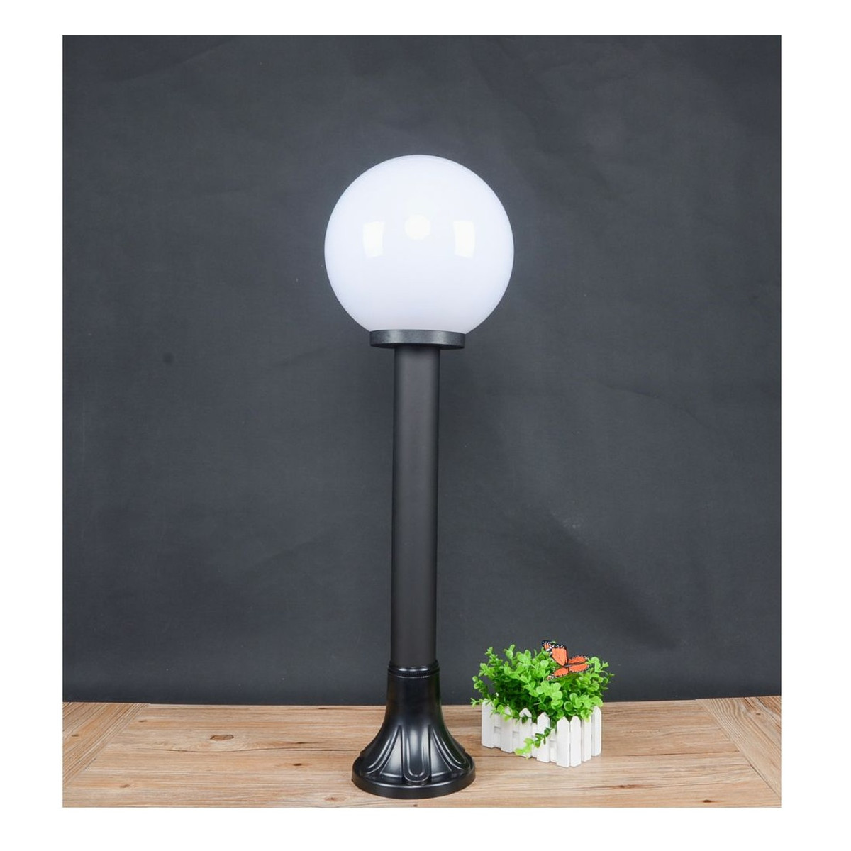 Stalp de Iluminat Glob Black 230V 40W E27 IP44