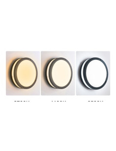 Plafoniera LED 40W IP65 3CCT IP65 Neagra