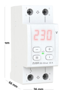 Releu de Tensiune Zubr D2-32 pe Sina din 32A