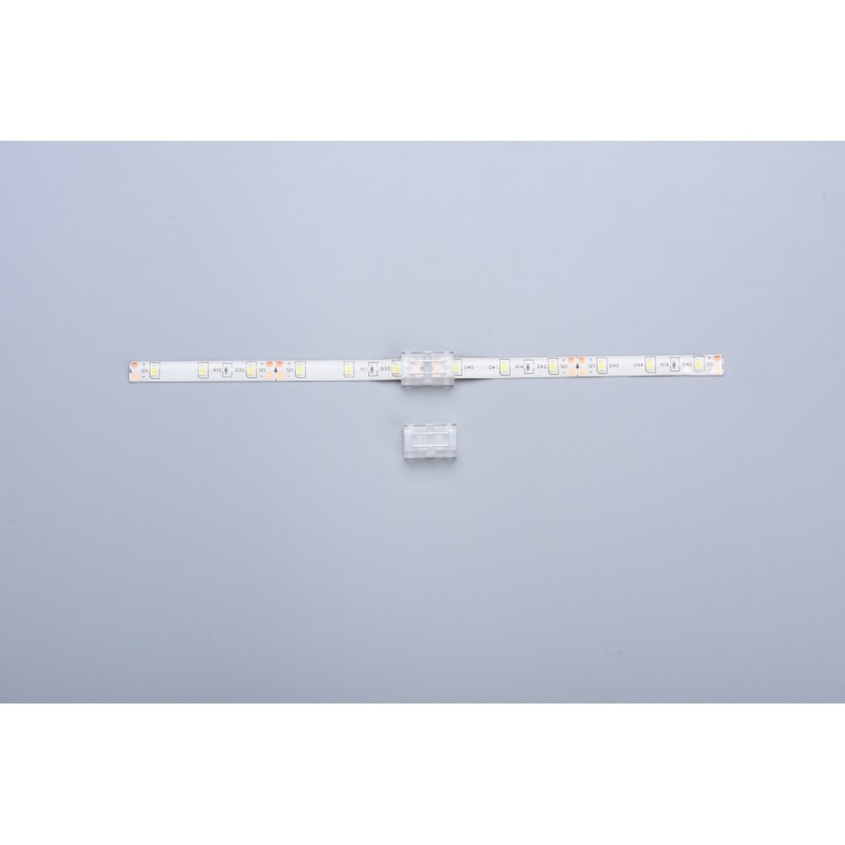 Conector drept tip I, fără cablu, pentru prelungirea benzii LED SMD de 8 mm, IP65, pin 4,5 mm, 12/24 V