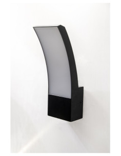 Aplica LED Exterior Neagra 12W 3000K IP65 230V