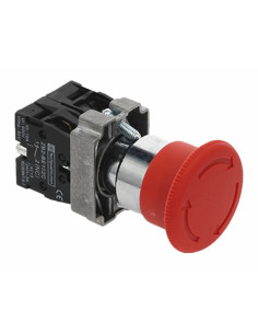 Buton Tip Ciuperca ST Oprire de Urgenta 1nc 230V 3A Rosu
