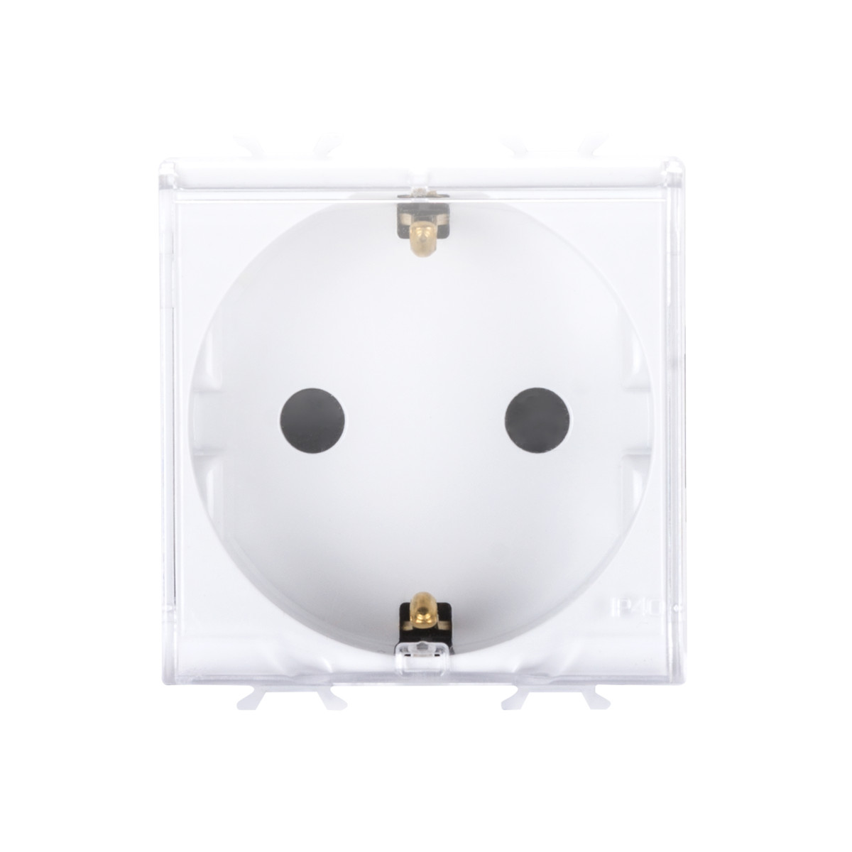 Priza Shucko Cu Capac Alb 2module Chorus - Gw10242