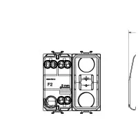 Intrerupator Simplu Negru 2module Chorus - Gw12031 2