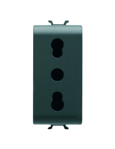 Priza Italia Negru 1modul Chorus - Gw12203