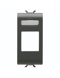 Masca Conector Rj45 Negru 1modul Chorus - Gw12431