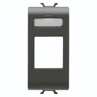 Masca Conector Rj45 Negru 1modul Chorus - Gw12431